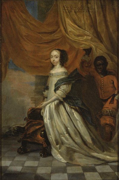 صورة لهيدفيج إليونورا من هولشتاين-جوتورب (1636-1715) ، ملكة السويد ، بواسطة واتشرز ، أبراهام (1610-1682). زيت على النحاس. الأبعاد: 35x23 سم. متحف ستوكهولم الوطني بواسطة ابراهام واتشرز