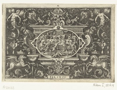 Phineus يعطل زفاف Perseus و Andromeda PERSEUS (العنوان على الكائن) بواسطة جوس دي بوشر