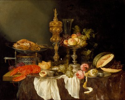 لا تزال الحياة مع الكركند وتركيا ، c1653 بواسطة ابراهام فان بيرين