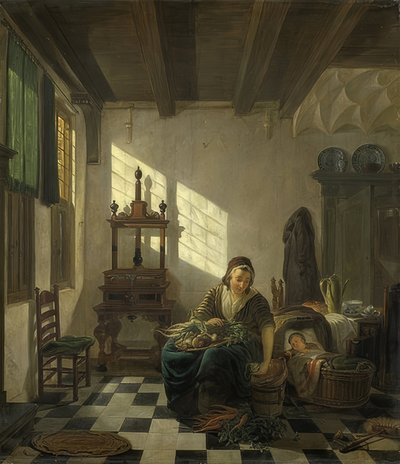 ربة البيت. 1800-11 بواسطة أبراهام فان ستريج