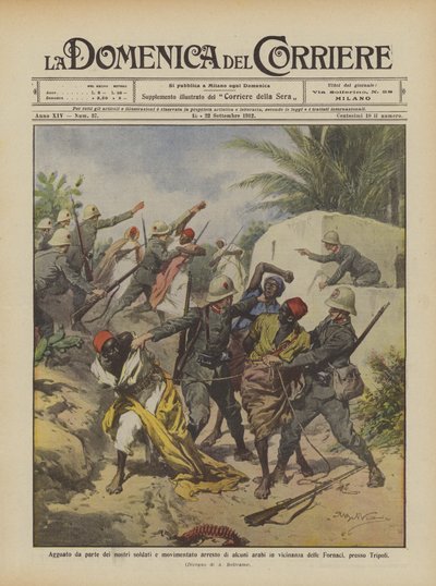 كمين من قبل جنودنا وحادث اعتقال بعض العرب بالقرب من؟ بواسطة Achille Beltrame