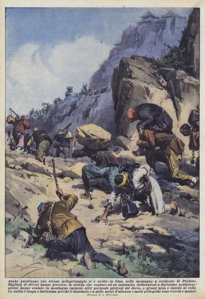 أيضا هذا العام تم حج غريب في الصين ، في الجبال غرب بكين بواسطة Achille Beltrame