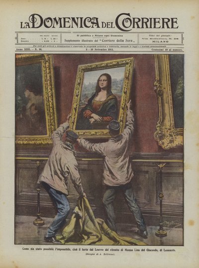 كيف كان ذلك ممكنا ، سرقة صورة الموناليزا من متحف اللوفر؟ بواسطة Achille Beltrame
