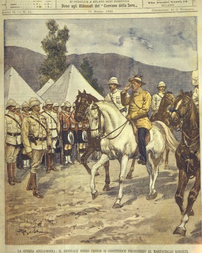 Cover illustration of General Cronje surrendering to Marshal Roberts during Anglo-Zulu and Anglo-Boer Wars of 1850-1902 بواسطة أخيل بيلترام