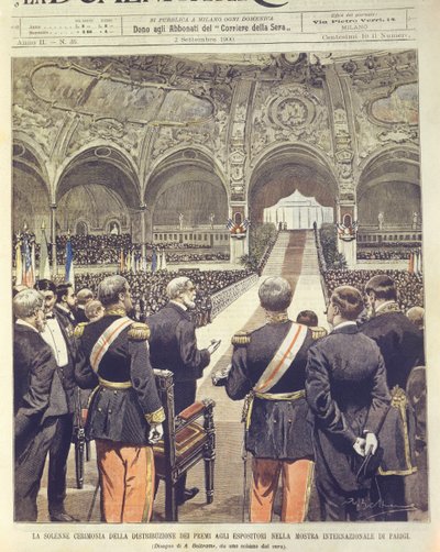 Cover illustration of Solemn ceremony for presentation of awards at Universal Exposition of 1900 in Paris, France بواسطة أخيل بيلترام