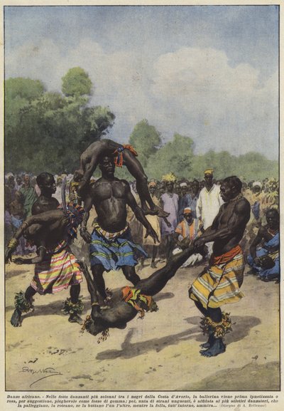 الرقصات الأفريقية بواسطة Achille Beltrame