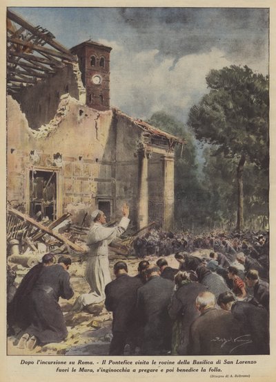 بعد الغارة على روما بواسطة Achille Beltrame