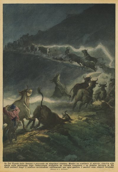 في فال ترينتا (Isonzo العلوي) حدث يسار واحد بواسطة أخيل بيلترام