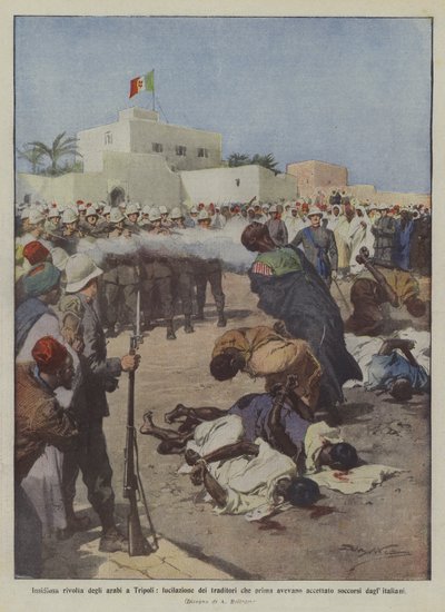 ثورة خبيثة للعرب في طرابلس ، إطلاق النار على الخونة الذين قبلوا من قبل؟ بواسطة أخيل بيلترام