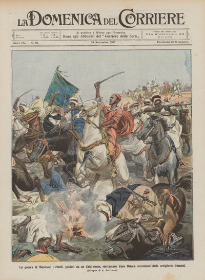 الحرب على المغرب ، المتمردون بقيادة قائد أحمر ، شنق كازا بلانكا ابادة؟ بواسطة أخيل بيلترام