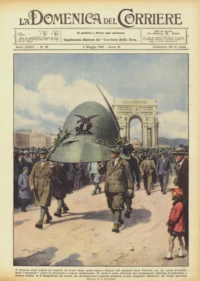 هل جرت Ladunata degli Alpini في إجازة هذا العام في جنوة في ساحة ديلا فيتوريا؟ بواسطة Achille Beltrame