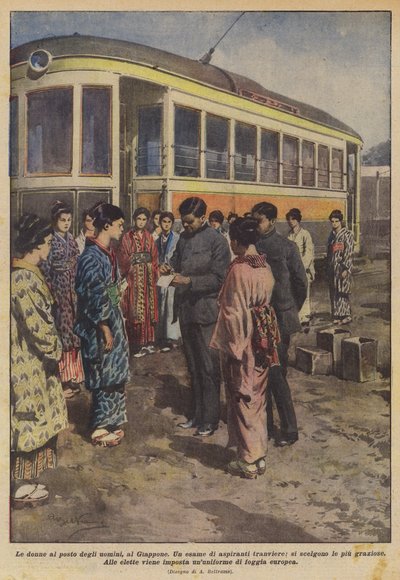 النساء بدلاً من الرجال إلى اليابان بواسطة Achille Beltrame