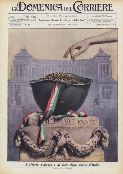 Lofferta damore e di fede delle donne dItalia بواسطة Achille Beltrame