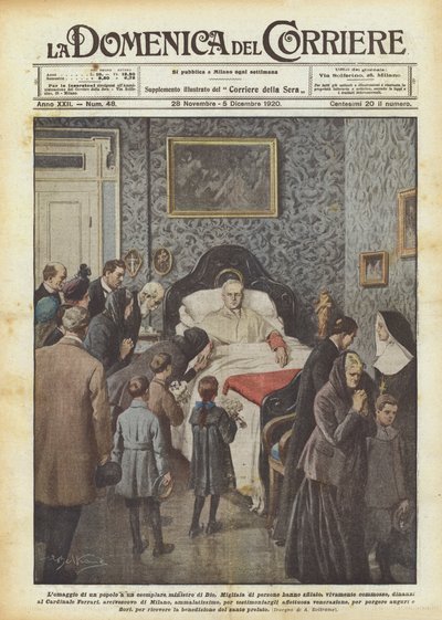 تكريم شعب لوزير الله المثالي بواسطة Achille Beltrame