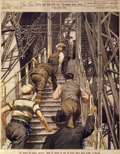 New sports: running race up the stairs of the Tour Eiffel in Paris, December 17 بواسطة أخيل بيلترام