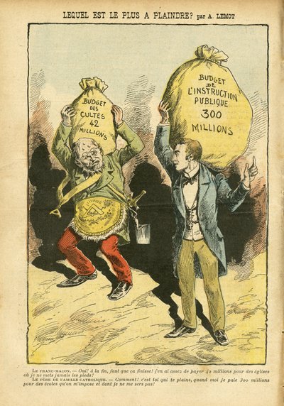 Illustration by Achille Lemot (1846-1909) in Le Pelerin بواسطة أشيل ليموت
