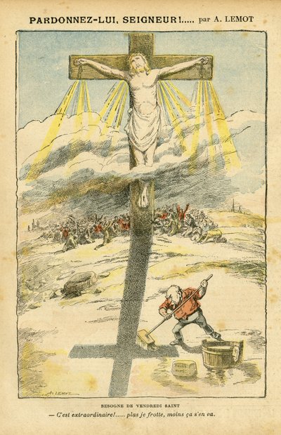 Illustration of Achille Lemot (1846-1909) in Le Pelerin بواسطة أشيل ليموت