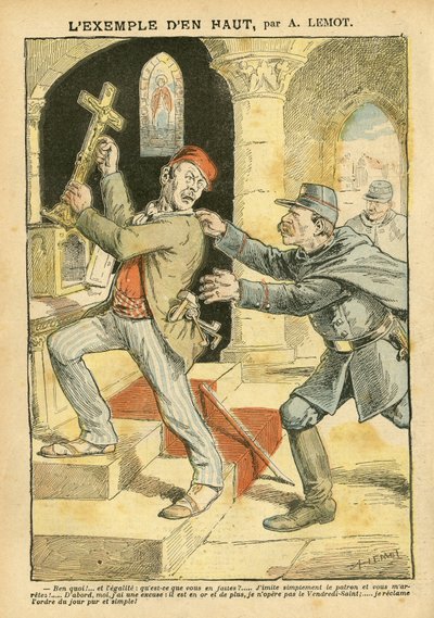 Illustration of Achille Lemot (1846-1909) in Le Pelerin بواسطة أشيل ليموت