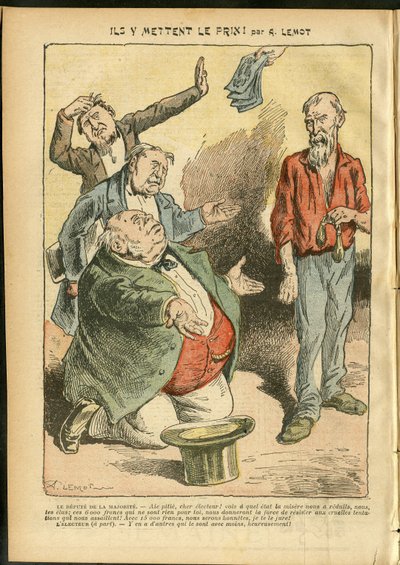 Illustration of Achille Lemot (1846-1909) in Le Pelerin بواسطة أشيل ليموت