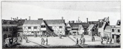 المنظر الجنوبي من Arundel House في لندن ، محفور بواسطة Wenceslaus Hollar في 1646 ونشر في عام 1792 بواسطة آدم ألكسيوس بيرلينج