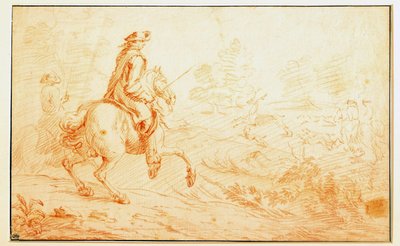 صيد الغزلان المتفائلة بواسطة آدم فان دير ميولين (1632-1690) القرن السابع عشر في باريس ، متحف اللوفر بواسطة Adam Frans van der Meulen