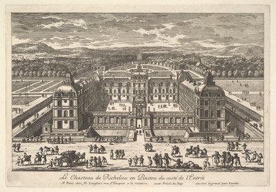 ال Château de Richelieu en Poictou على مدخل المدخل ، القرن السابع عشر. بواسطة آدم بيريل