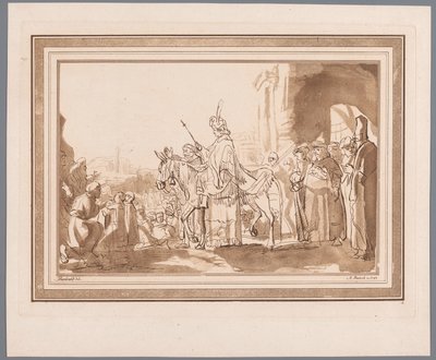 سليمان راكبًا على حمار داود المطبوعات بعد رسومات رامبرانت المحفوظة في Hofbibliothek في فيينا (عنوان السلسلة) Recueil d