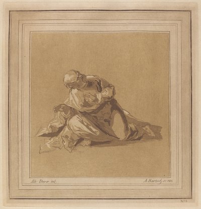 الرسول الرابض (القديس بطرس) بواسطة آدم فون بارتش ، بعد رسم يُنسب سابقًا إلى ألبريشت دورر