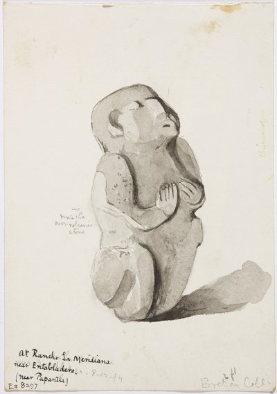 A stone statue from Papantla بواسطة أديلا بريتون