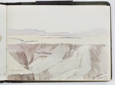 كراسة رسم للألوان المائية والرسومات والملاحظات ، المكسيك ، 1896-1898 (ألوان مائية) بواسطة أديلا بريتون