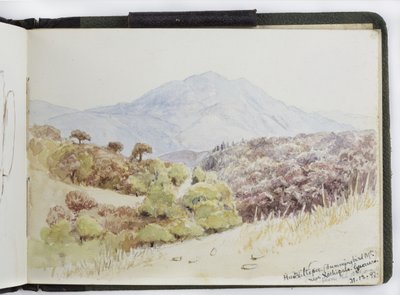 كراسة رسم للألوان المائية والرسومات والملاحظات ، المكسيك ، 1896-1898 (ألوان مائية) بواسطة أديلا بريتون