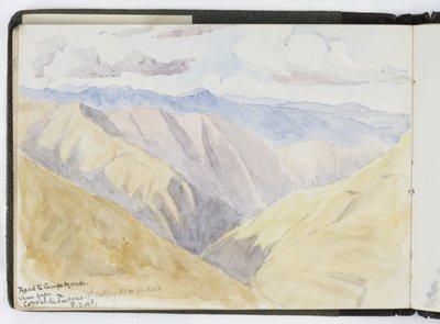 كراسة رسم للألوان المائية والرسومات والملاحظات ، المكسيك ، 1896-1898 (ألوان مائية) بواسطة أديلا بريتون