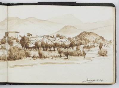 كراسة رسم للألوان المائية والرسومات والملاحظات ، المكسيك ، 1896-1898 (ألوان مائية) بواسطة أديلا بريتون