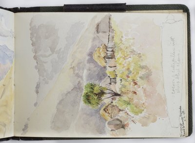 كراسة رسم للألوان المائية والرسومات والملاحظات ، المكسيك ، 1896-1898 (ألوان مائية) بواسطة أديلا بريتون