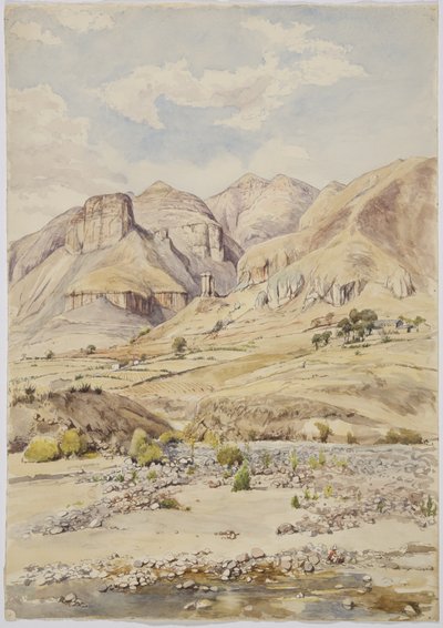 View - near Ixtacamaxtitlan, Mexico (watercolor) بواسطة أديلا بريتون