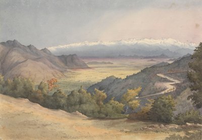 "سهل سانتياغو، تشيلي، من كويستا ديل برادو، 7 يناير 1851 بواسطة الأدميرال السير إدوارد جينيس فانشاو