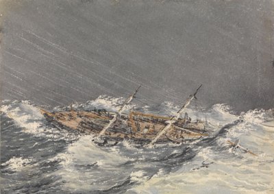 "عاصفة في مازاتلان [المكسيك]، 28 أكتوبر 1851 بواسطة الأدميرال السير إدوارد جينيس فانشاو