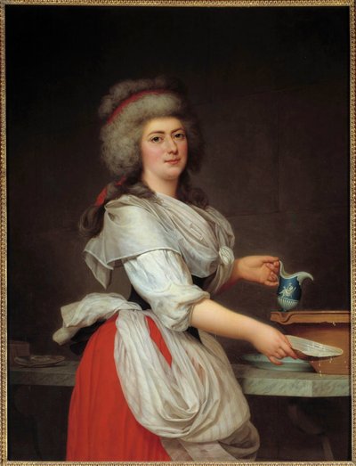 صورة مدام أوجي ، خادمة ملكة فرنسا ماري أنطوانيت لوحة لأدولف أولريش ويرتمولر (1751-1811) متحف ستوكهولم الوطني في القرن الثامن عشر بواسطة أدولف أولريتش ويرتمولر