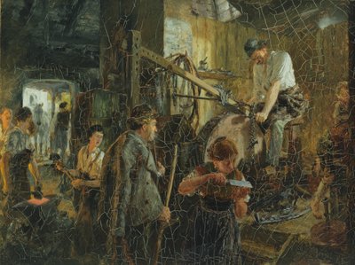 طاحونة السكين في Forge في Hofgastein ، 1881 بواسطة أدولف مينزل