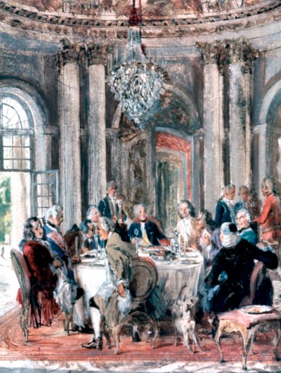لم شمل في القصر ، 1849 بواسطة أدولف مينزل