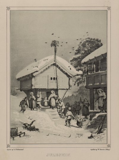 رسم توضيحي مأخوذ من كتاب النرويج الذي أنتجه في رسومات Asbjørnsen، P.Chr. ونشره Chr. Tønsberg (رقم ، 1848) بواسطة أدولف تيدماند