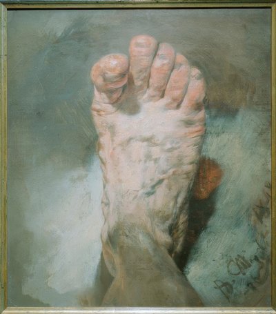 قدم الفنان بواسطة Adolph Menzel