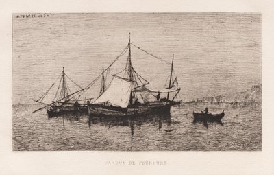 قارب صيدساحل شحن قارب الساحل الإيطالي ... ، 1874. بواسطة أدولف أبيان