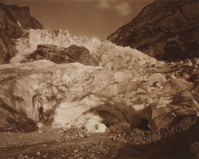 سويسرا. Grindelwald ، الجليدي العلوي ، مصدر اللوتشين ، 1875-1877. بواسطة أدولف براون
