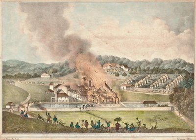 تدمير عقار روهامبتون في رعية سانت جيمس في يناير 1832 ، 1833 بواسطة أدولف دوبليرلي