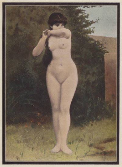 امرأة مندهشة (لون ليثو) بواسطة أدولف فريدريك ليجون