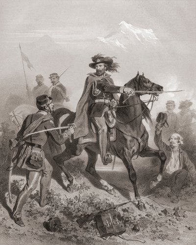 جوزيبي غاريبالدي في معركة فاريزي. (مطبعة) بواسطة Adolphe Jean-Baptiste (بعد) Bayot