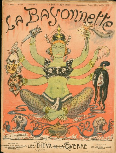 Cover of “” La Baionnette””, Satirical en Colours بواسطة أدولف ليون ويليت