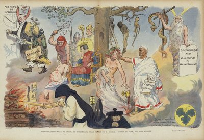 رسم توضيحي لـ Le Rire بواسطة Adolphe Leon Willette