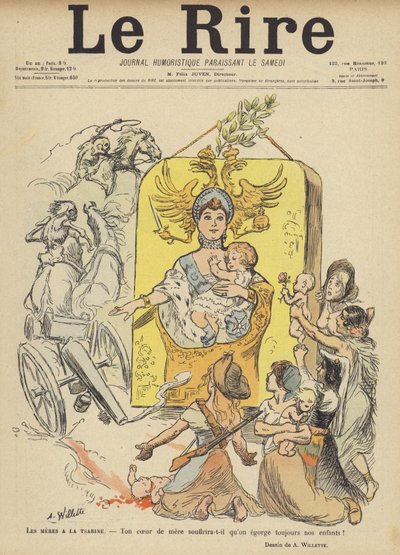رسم توضيحي لـ Le Rire بواسطة Adolphe Leon Willette